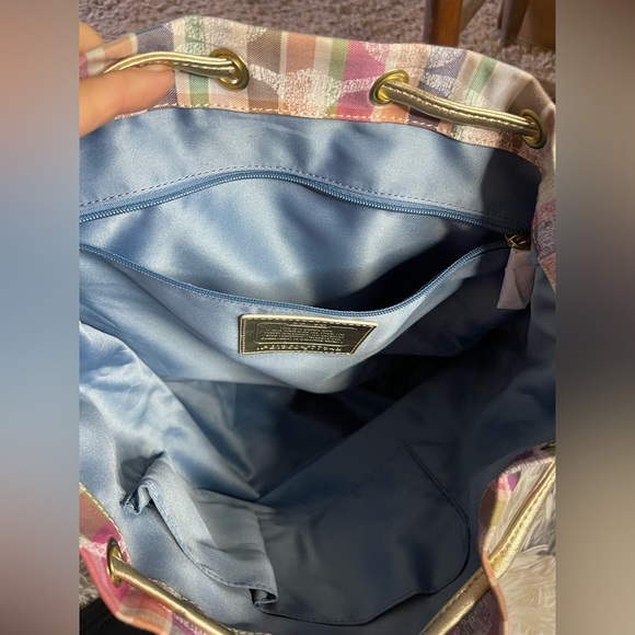 Coach Madras Pastel Plaid Backpack main image 4